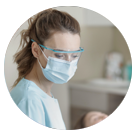 Photo of dental expert in office