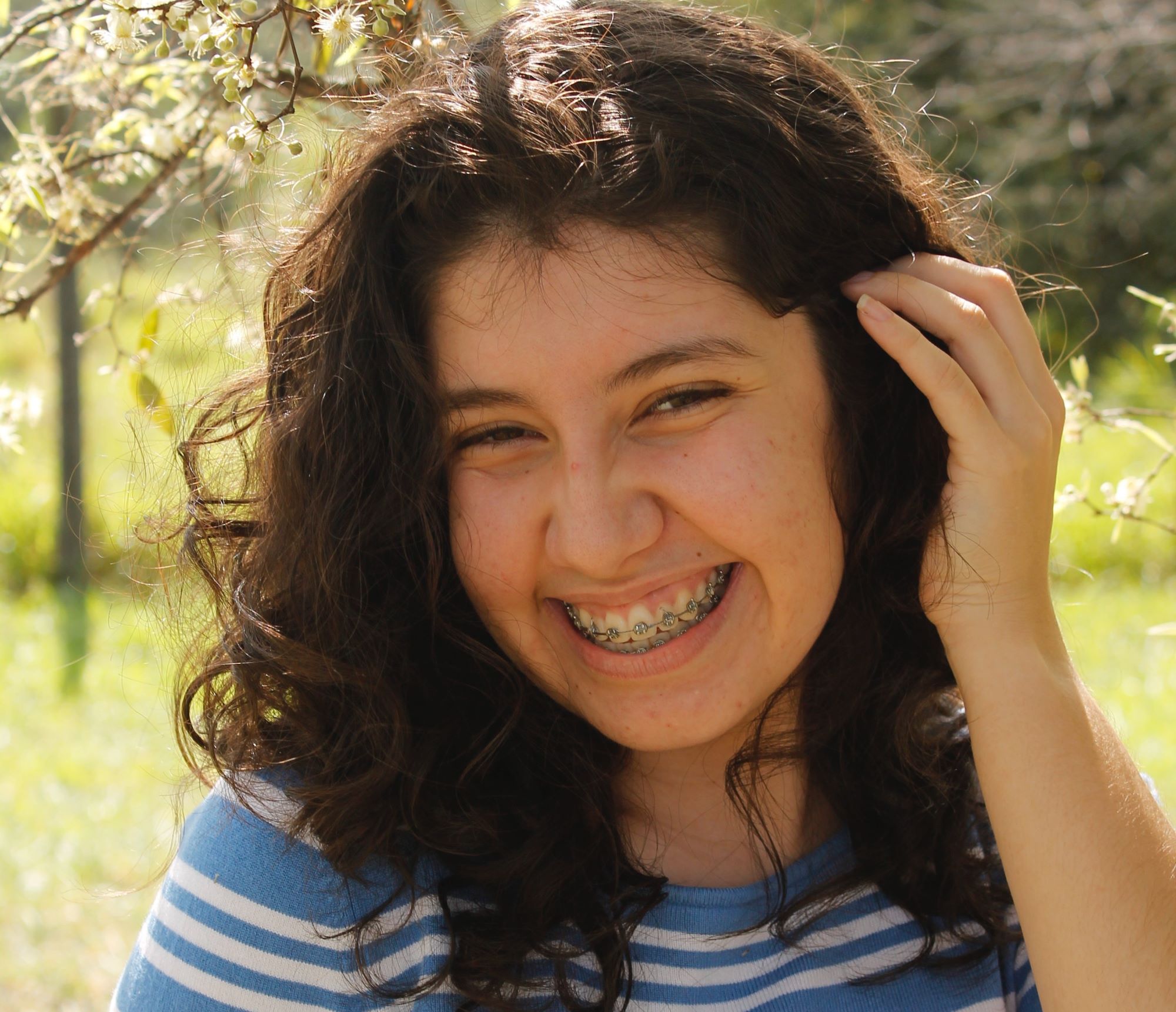 woman smiling